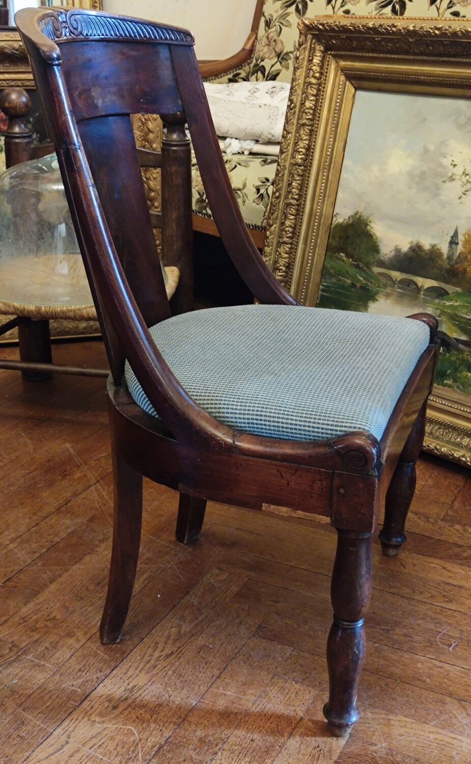 Series of 3 Empire chairs