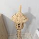 Lampadaire en rotin et bambou vintage