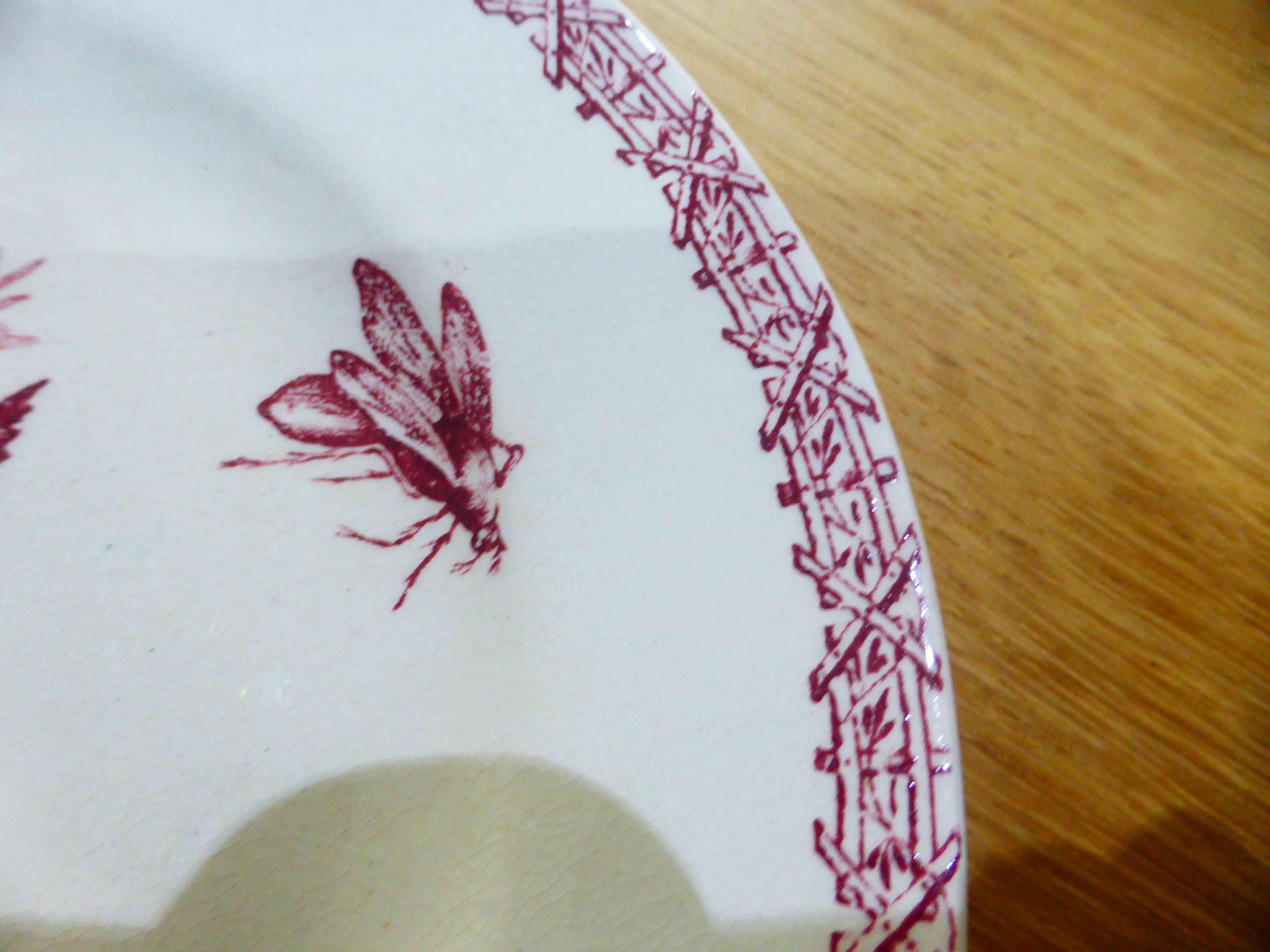 1 plate dessert in terre de fer from choisy le roi