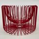 Ehlén Johansson for Ikea - metal red 'Trådig' fruit bowl basket