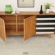 Black and white U 460 sideboard by Jiri Jiroutek for Interier Praha 1960