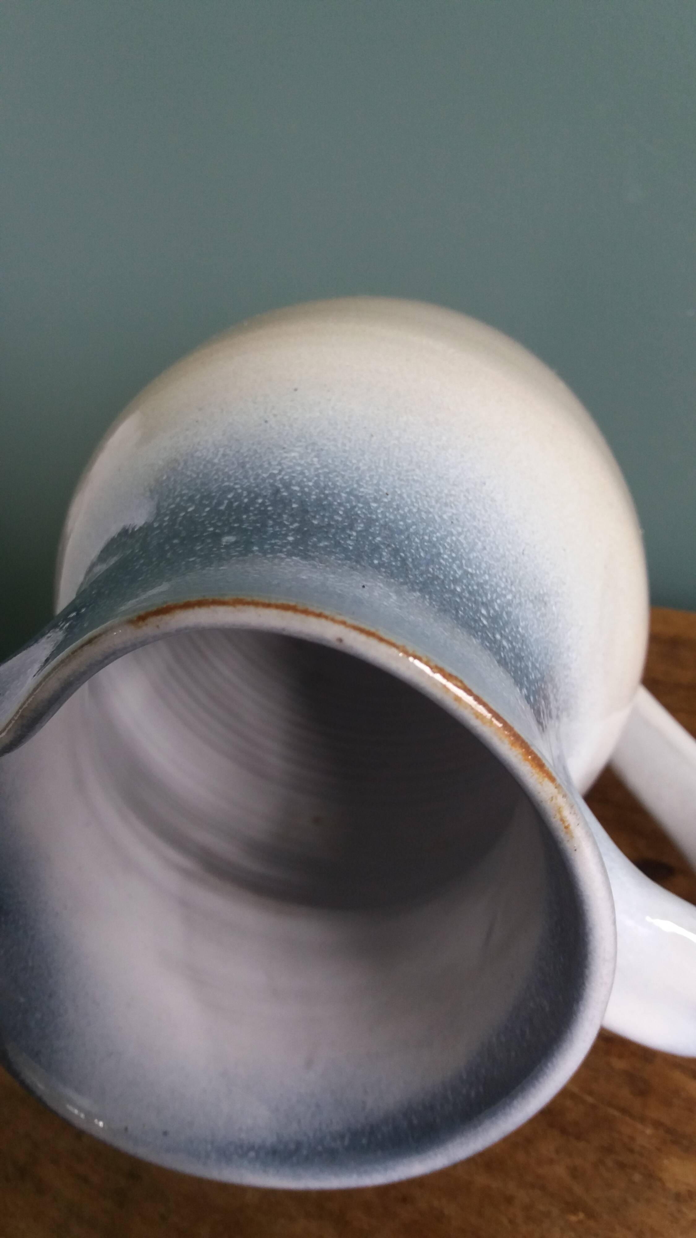 Jug signed by Atch, Chantal and Thierry Robert, Grès du Loir