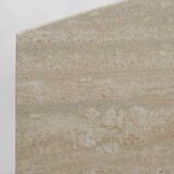 Sculptural Dinner Table in Travertine, France 1960s