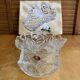 Old walther-glas pocket video vintage moulded crystal rose basket