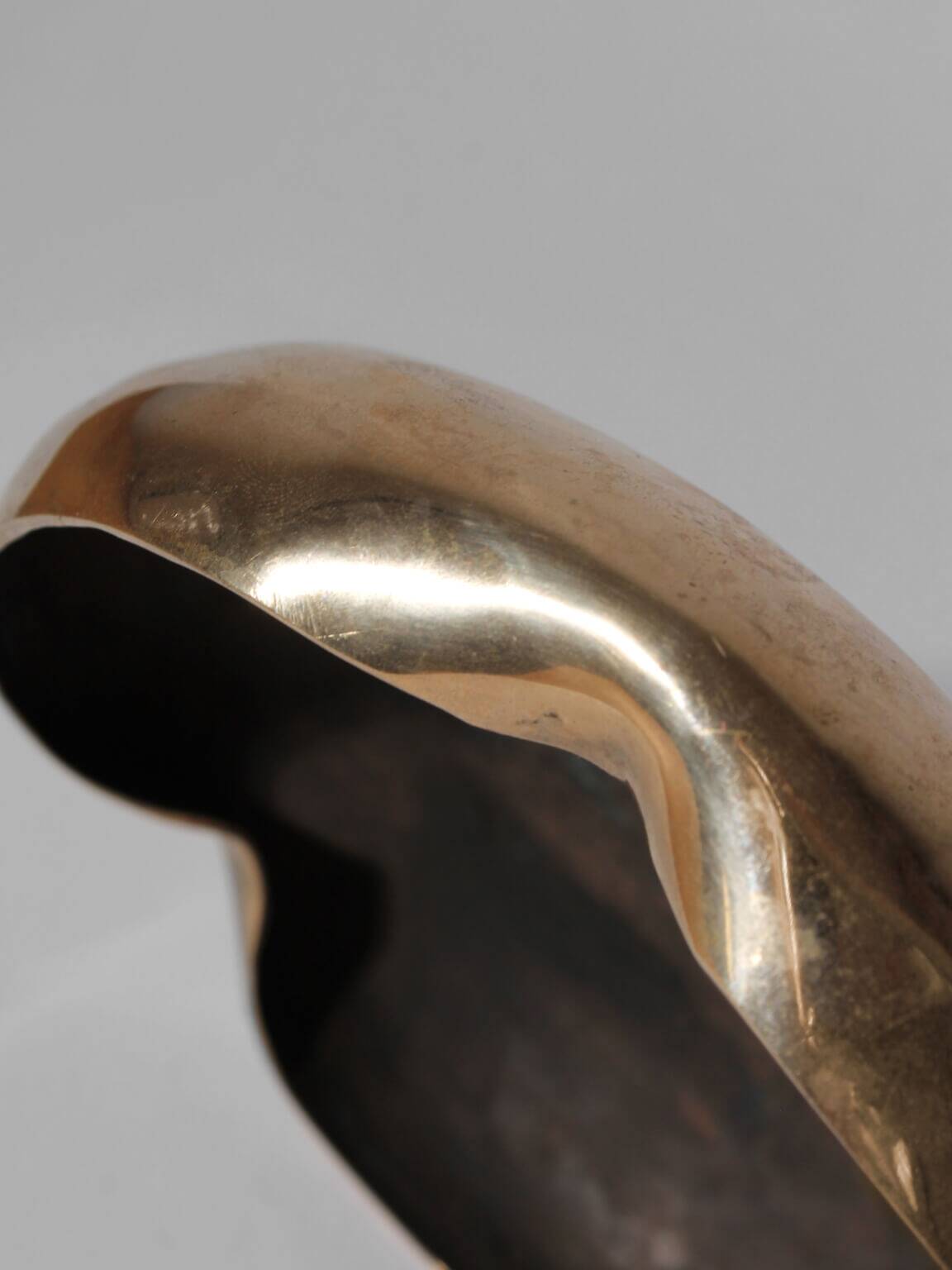 Brass And Bronze Vintage Ashtray Bowl