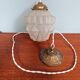 Art Deco pendant lamp in satin glass, 1920s-30s