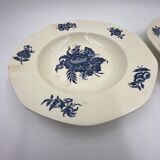 Lot de 4 assiettes décor Téna