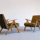 Mid Century Easy Chair Model B - 310 Var in Forest Green Velvet
