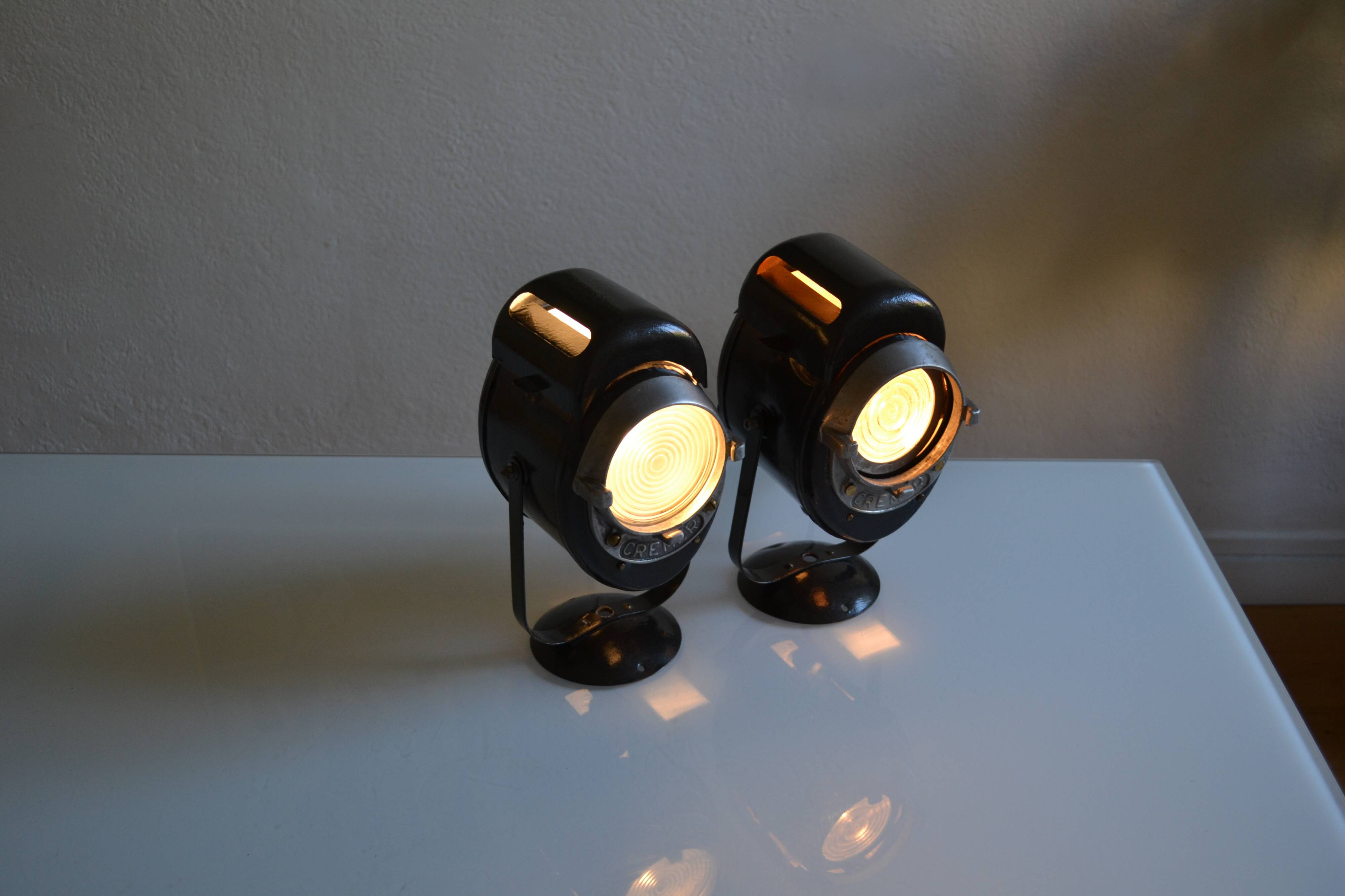 Pair of vintage Cremer cinema projectors.