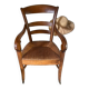 Fauteuil en paille époque restauration