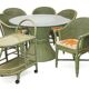 Rattan lounge by Maugrion, 1980