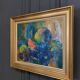 Antique Italian Fruit Still Life Oil on Canvas Painting