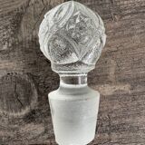 Set of 4 molded crystal bottles – Val Saint Lambert