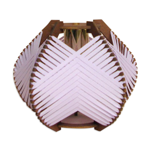 Baladeuse lilas tissée - poser