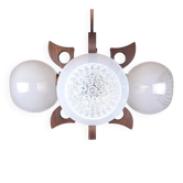 Mid-century Murano glass pendant by Mazzega, 1970s.