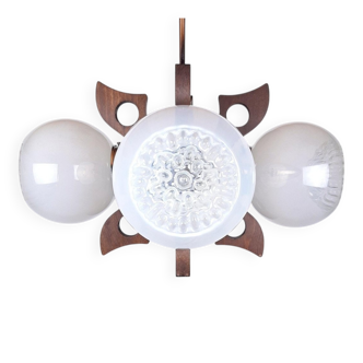 Mid-century Murano glass pendant by Mazzega, 1970s.