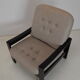 Fauteuil mid-century leda lux années 1980