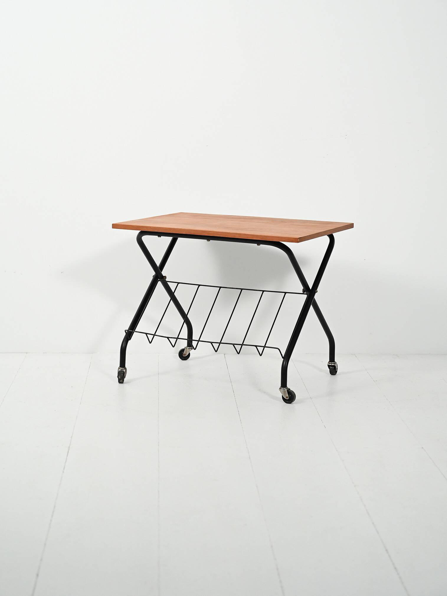 Scandinavian coffee table with magazine rack, 1960s–70s