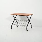 Table basse scandinave avec porte-revues, années 1960-70