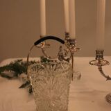 Pair of triangular 3-light candlesticks