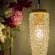 Vintage glass tulip suspension with diamond tip (SE10)