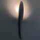Pair of designer wall sconces in aluminium in the style of Lucien Gau.