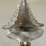 Holophane Art Deco prismatic glass pendant light