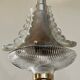 Holophane Art Deco prismatic glass pendant light