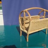 Bamboo magazine rack
