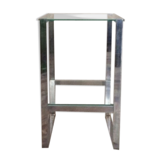 Sellette chrome metal sofa tip
