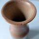 Handmade terracotta vase in terra cotta color