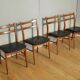 4 scandinavian chairs of the 1960