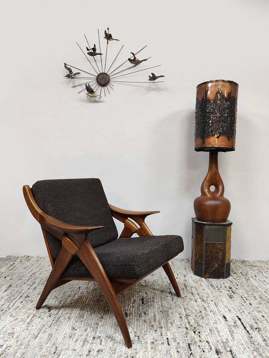 Dutch design 'De Knoop' easy chair armchair De Ster Gelderland 1960s
