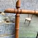 Miroir en bambou vintage 64x50cm
