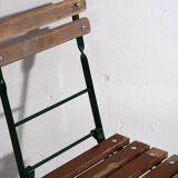 Anciennes chaises de terrasse pliantes (c.1920). Ensemble de 2 pièces #32
