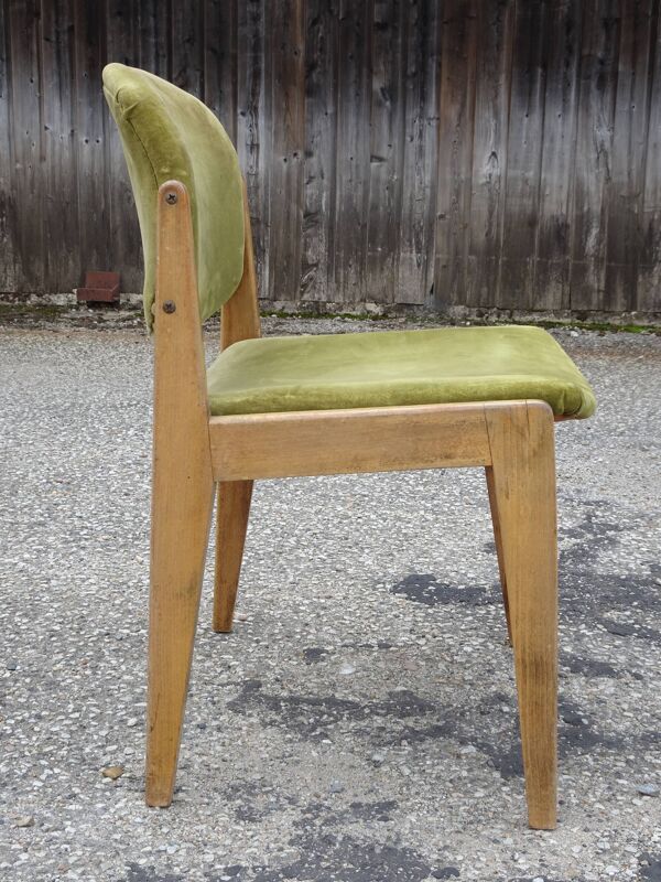 Chaise de Michel Mortier, modèle A1 ou SF100, édition Steiner, vers 1952.
