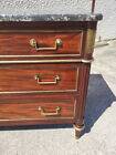 Louis xvi mahogany chest of drawers with 3 drawers from the 19th century