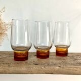 6 vintage luminarc glasses