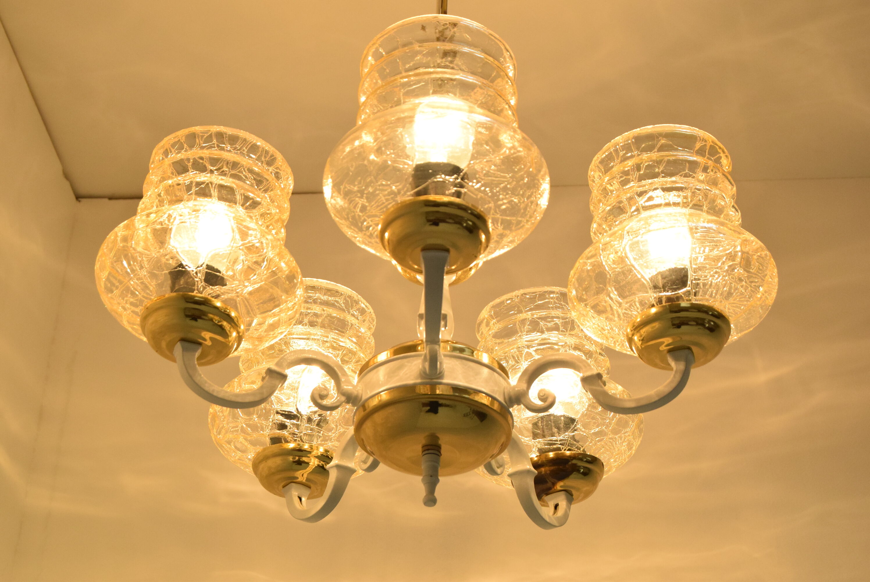 Mid-century Chandelier,Czechoslovakia,1970's.