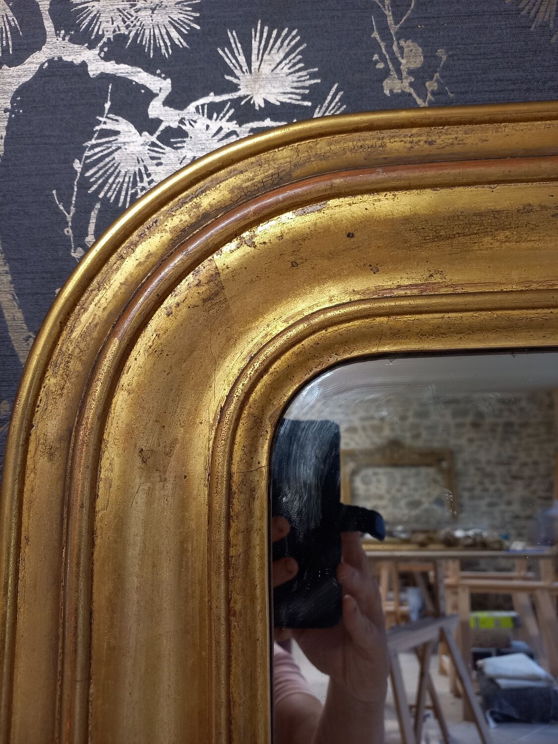 Miroir époque Louis Philippe 1m18 x 91cm