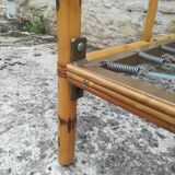 Bamboo and rattan bed