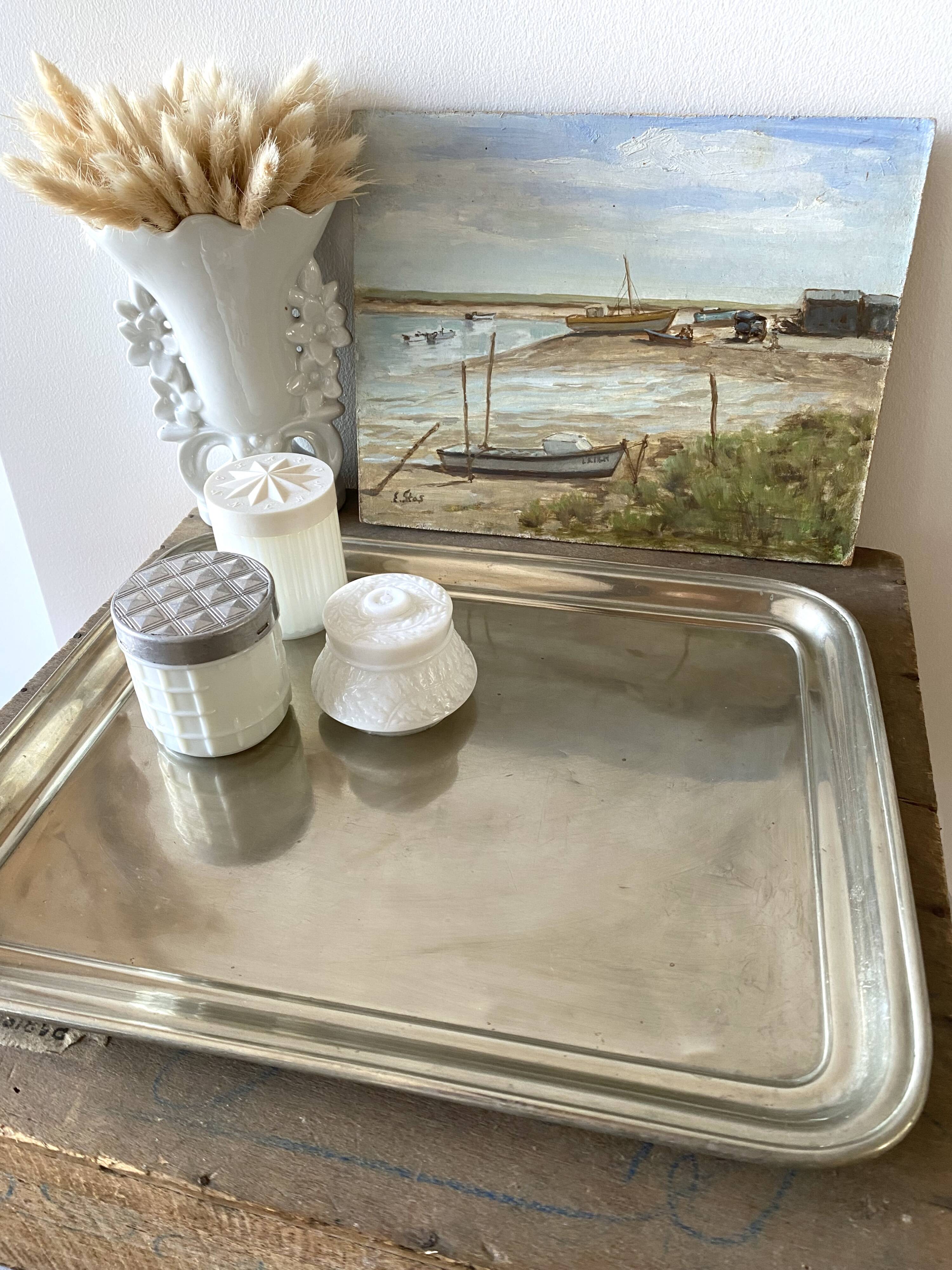 Silver-plated tray