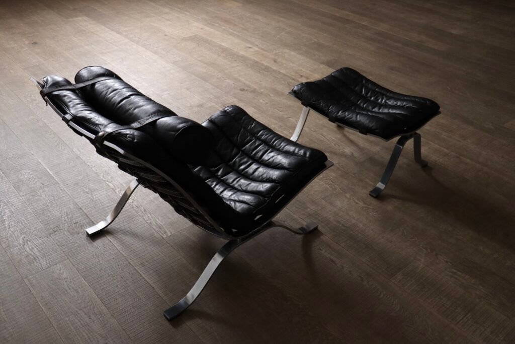Arne Norell Ari lounge chair with ottoman Sweden 1966