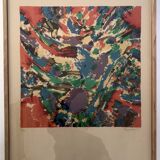 Aflred manessier, country joy, 1975. original signed lithograph