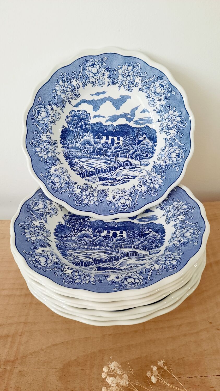 Hollow plate Swiss Landscape vintage