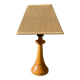 Light turned wood lamp o