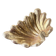 Immense wooden plate 1900 shell with golden patina
