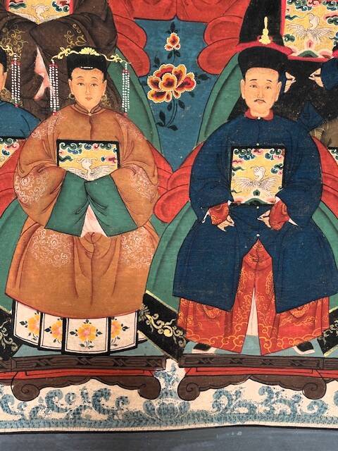 Painting, portrait of Chinese ancestors