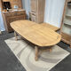 Table de ferme en chêne massif avec rallonges