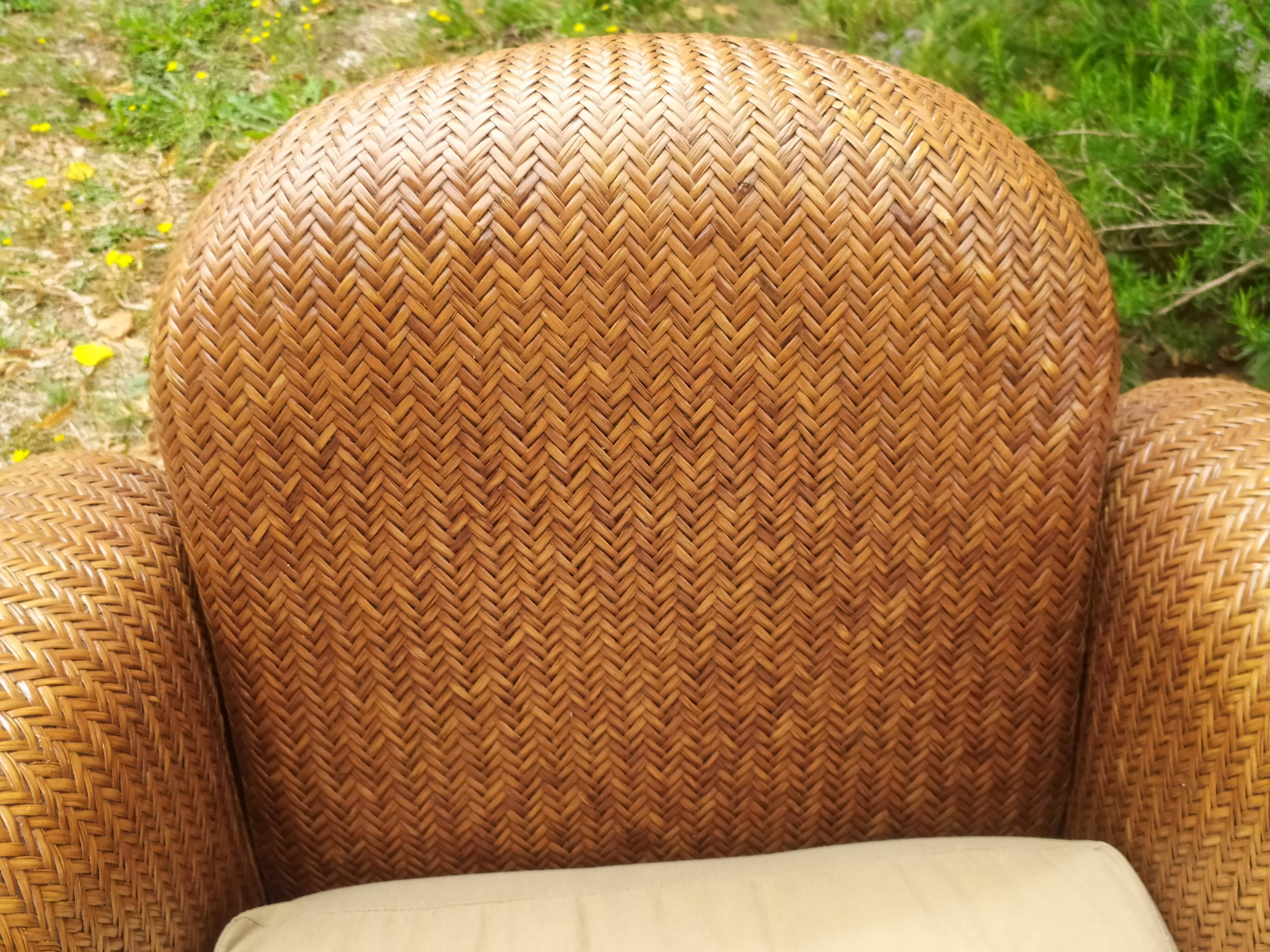 Rattan armchair
